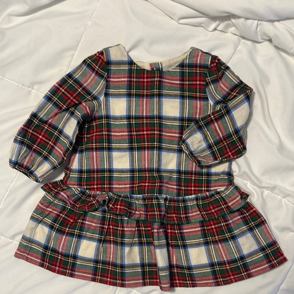 Baby Gap Tartan Plaid Long Sleeve Dress